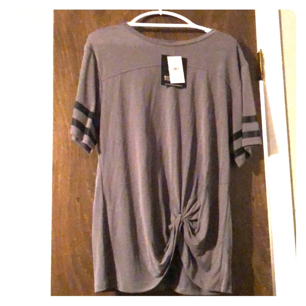 Gray black stripped soft shirt